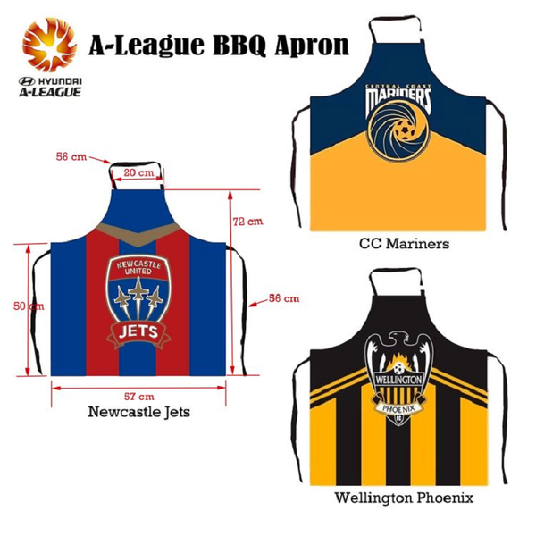 A League Bbq Apron Wellington Phoenix Aprons