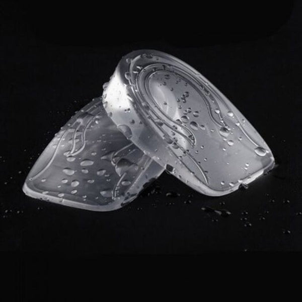 Pair Of Men Women Thick Thin Transparent Gel Heighten Insole Man 1Cm Insoles