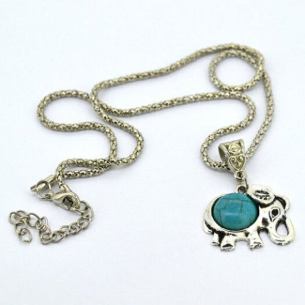 Veile Studios A Suit Of Ethnic Faux Turquoise Elephant Necklace And Earrings Jewellery Sets