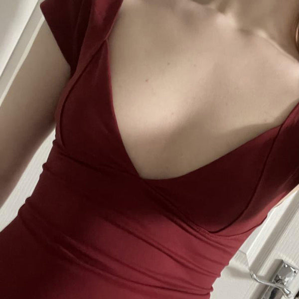 Womens Solid Colour Low Cut Short Sleeved T Shirt Casual Top In Various Sizes Tops