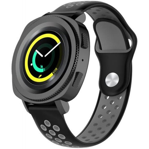 A1608 20Mm Width Two Color Strap For Amazfit Youth Version Bip Black Gray Battleship