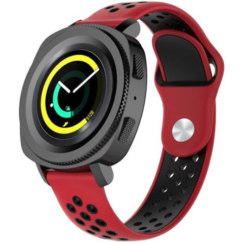 A1608 20Mm Width Two Color Strap For Amazfit Youth Version Bip Red Black Multi G