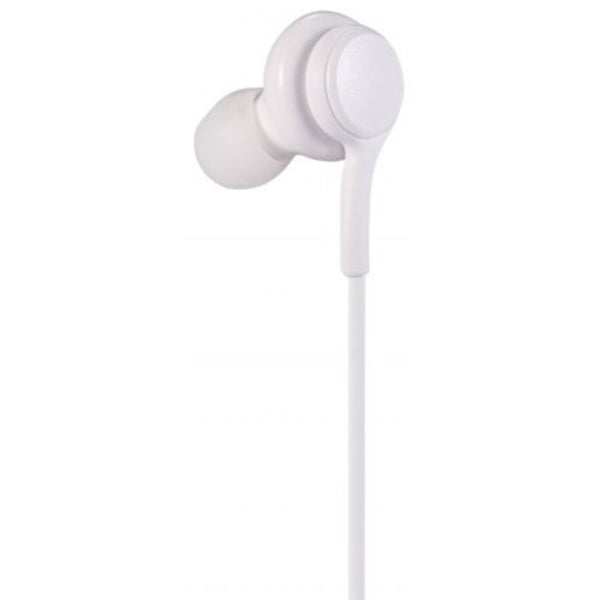 A18 3.5Mm Nylon Braided Wire Headphone In Ear Earphone White