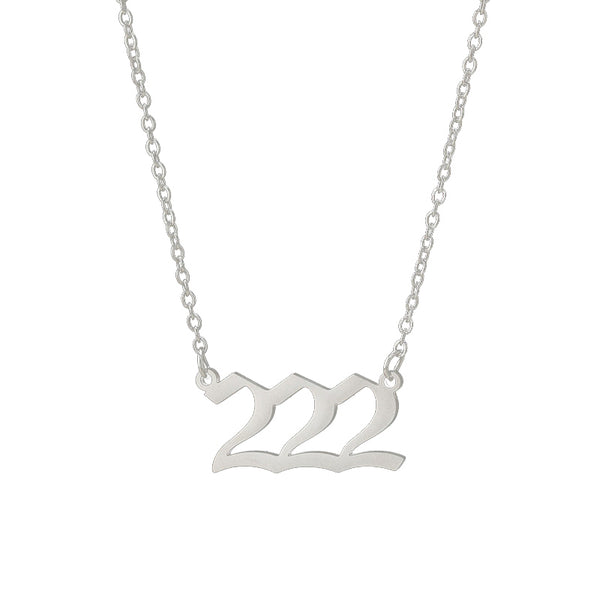 Personalized Angel Number 111 999 Stainless Steel Non Fading Pendant Necklace Necklaces & Pendants