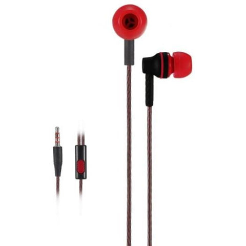 A21 Universal 3.5Mm Twisting In Ear Stereo Earphones Red