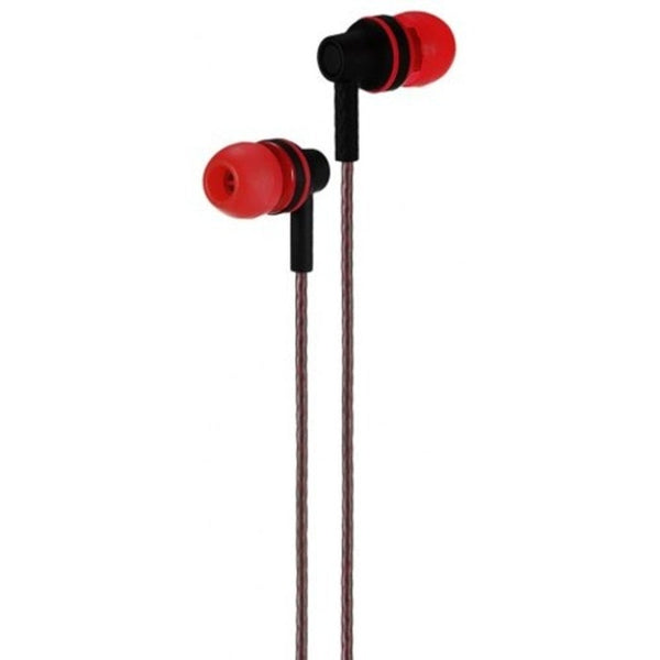A21 Universal 3.5Mm Twisting In Ear Stereo Earphones Red Wired Earphones