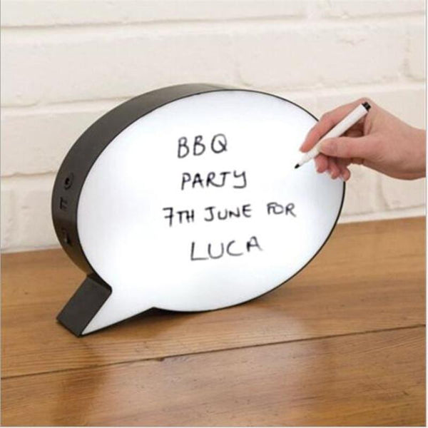 Speech Bubble Light Box Decor Night Lamps