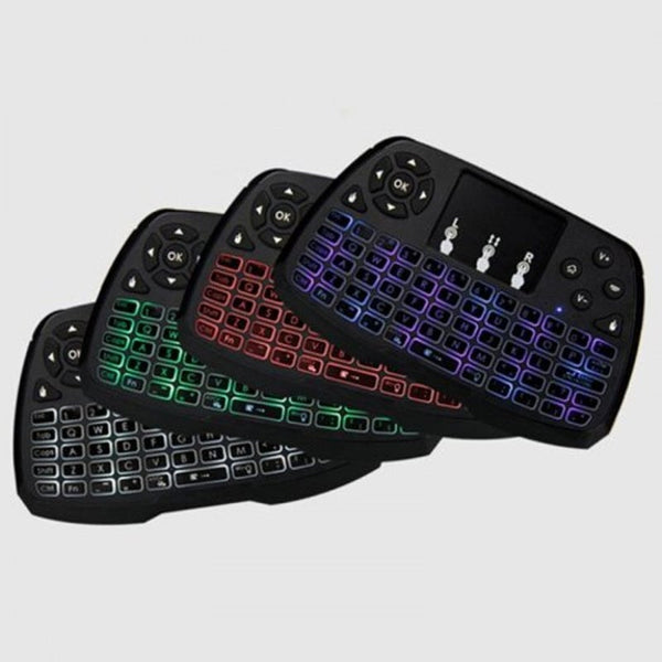 A3 Colorful Multi Backlight Mini Keyboard Air Mouse Black Backlit Version Keyboards & Keypads