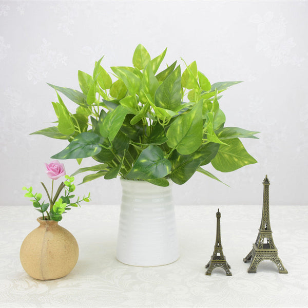 Single Bunch Of Artificial Flowers Plastic Green Plant Grass Arrangement Artificial Plants