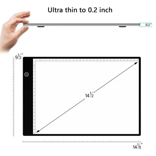A4 Led Light Box Tracer Usb Power Cable Dimmable Tracing Drawing Pad