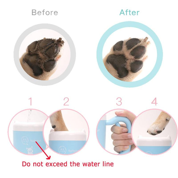 Pet Paw Cleaner Cup For Dog Feet Washer Soft Silicone Foot Tool Dog Grooming