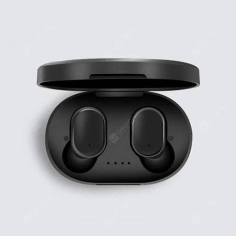 A6s Bluetooth 5.0 For Redmi Airdots Wireless Headsets Noise Cancelling Microphone Xiaomi Samsung Black Earbuds
