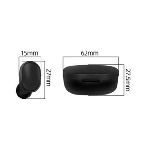 A6s Bluetooth 5.0 For Wireless Headset Noise Reduction Microphone Black Earbuds