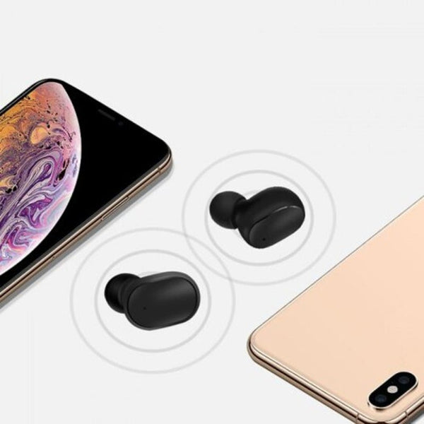 A6s Wireless Sports Stereo In Ear Bluetooth Earbud Black Earbuds
