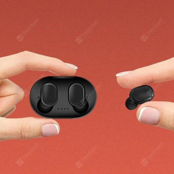 A6s Wireless Sports Stereo In Ear Bluetooth Earbud Xiaomi Huawei Samsung Oppo Vivo Black Earbuds