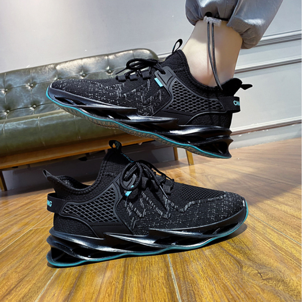 Mens Outdoor Running Breathable Sneakers Unique Design Stylish Beautiful Athletic Shoes