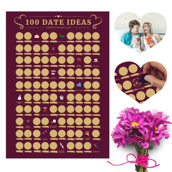 100 Things To Do Between Couples Dating Scraping Poster Other Games