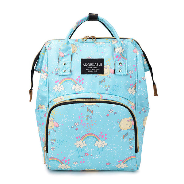 Cute Colourful Multifunctional Backpack Nappy Bag Nappy Bags