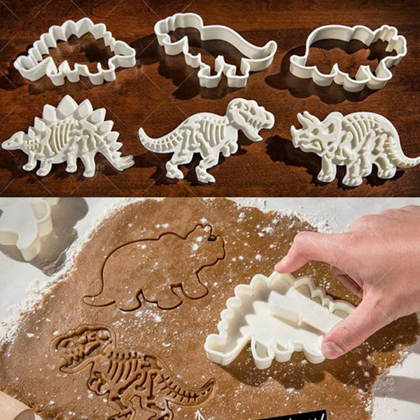 Set Of Dinosaur Baking Molds Cookie Cutter Tools Cookie Cutters