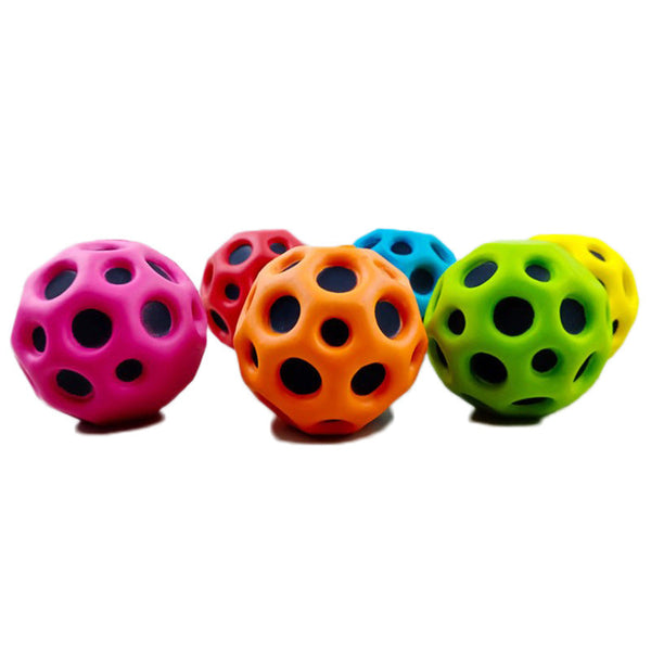 Hole Ball Soft Bouncy Antifall Moon Shape Porous Kids Indoor Outdoor Outdoor Toy Balls