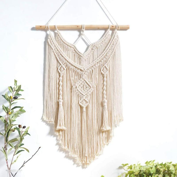 Natural Macrame Wall Hanging Tapestry Boho Decor Tapestries