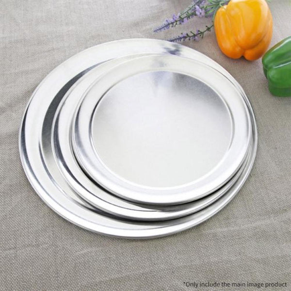 8 Inch Pizza Tray Aluminum Round Rimmed Non Stick Baking Pan For Kitchen Baking Trays