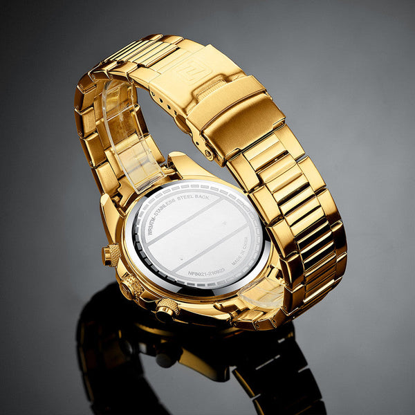Veile Studios Mens Fashion Sports Waterproof Multifunctional Large Dial Quartz Watch Stylish Watches