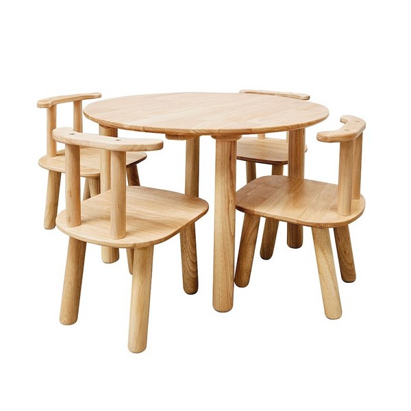 A Round Table And 4 Chairs Dining Tables