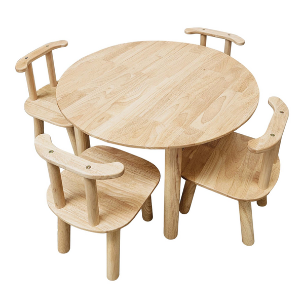 A Round Table And 4 Chairs Dining Tables