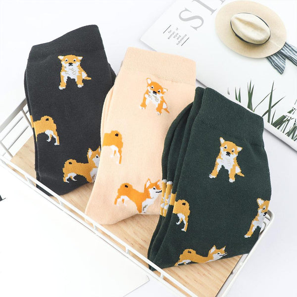 Cute Kawai Cartoon Puppy For Women Socks