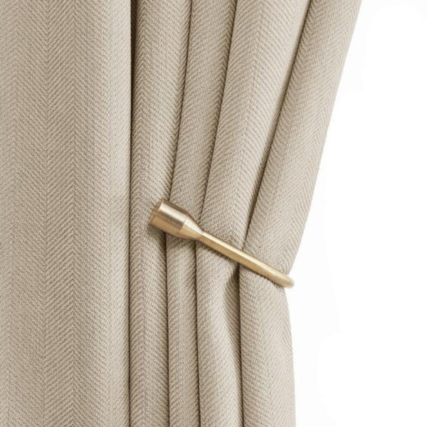 Curtain Beige 100 Cm X 250 Thick Chenille Luxury Blackout Curtains Curtains & Drapes
