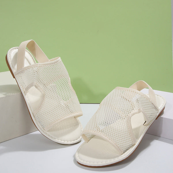 New Mesh Sandals Summer Casual Breathable Flat Shoes For Women And Men Beach Flats