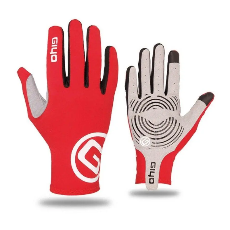 Absorbent Bike Motorbike Riding Red Gloves