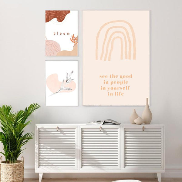 Bloom Canvas Modern Nordic Decor Wall Art Posters & Prints