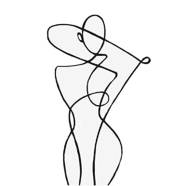 Abstract Figure Canvas Modern Wall Art Decor Posters & Prints