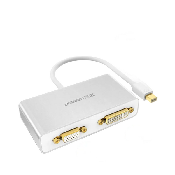 Ugreen 3 In 1 Mini Displayport To Hdmi&Vga&Dvi Converter White (10438) Monitor/Av Cables & Adapters