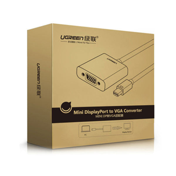 Ugreen Mini Dp Port To Vga Converter (10459) Monitor/Av Cables & Adapters