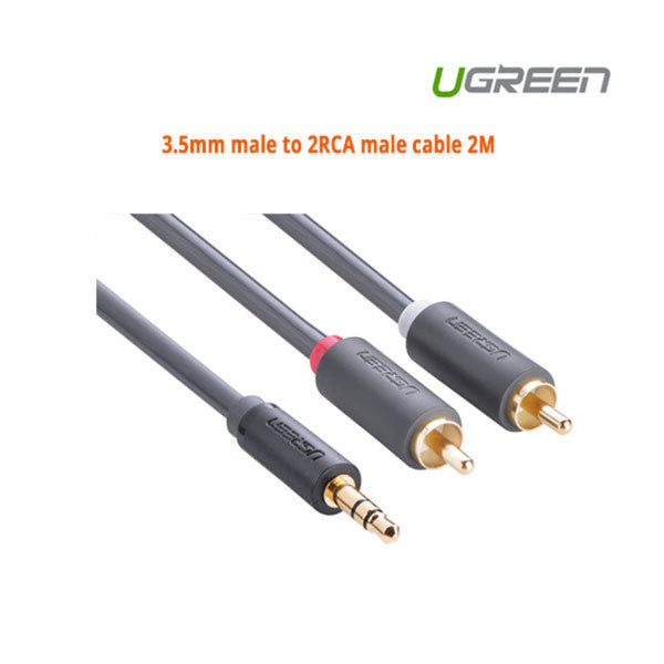 Ugreen 3.5Mm Male To 2Rca Cable 2M (10510) Audio Cables & Adapters