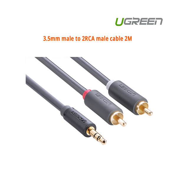 3.5Mm Male To 2Rca Cable 2M (10510)