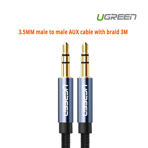 3.5Mm Male To Aux Cable With Braid 3M (10688)