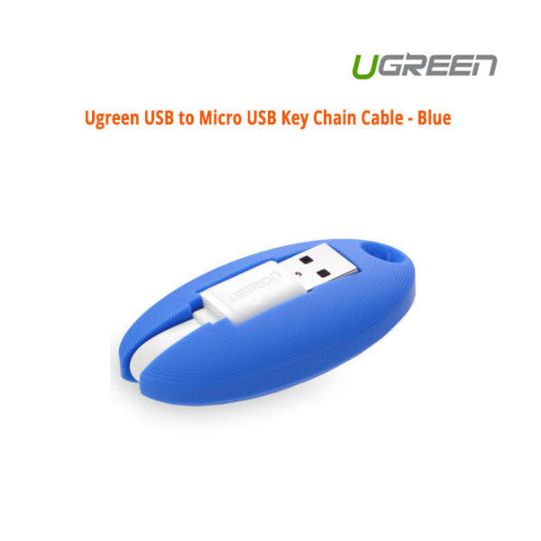Ugreen Usb To Micro Key Chain Cable Blue (30309) Usb Cables Hubs & Adapters