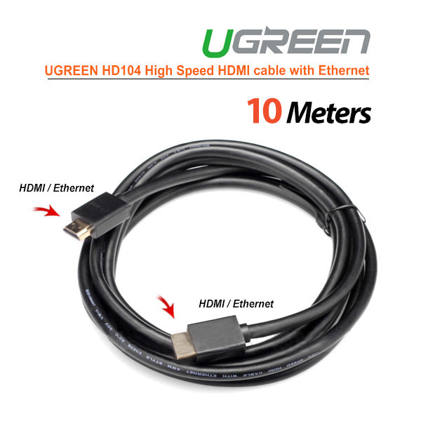 High Speed Hdmi Cable With Ethernet Full Copper 10M (10110)