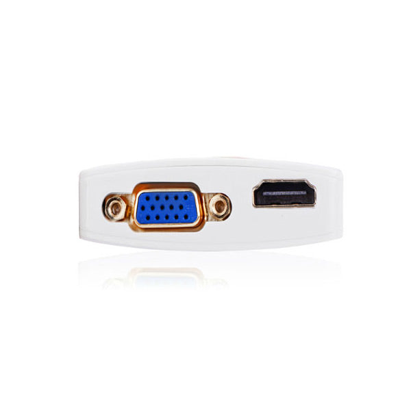 Ugreen Mini Display Port To Hdmi & Vga Dual Converter Premium Abs Case (10427 ) Monitor/Av Cables & Adapters