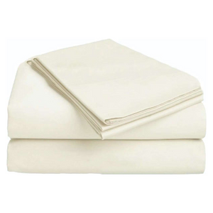 Accessorize 1100Tc Cotton Rich Sheet Set Cream Queen