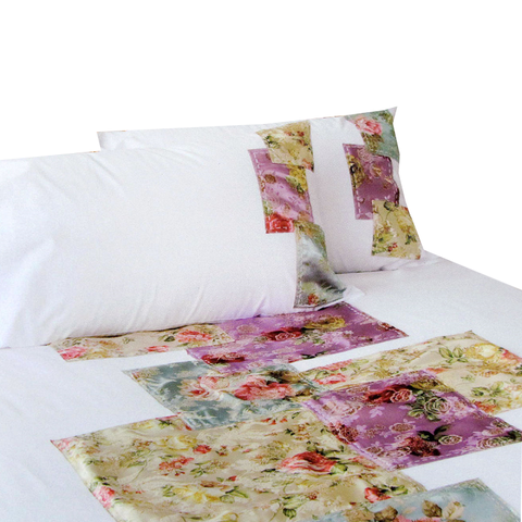 Accessorize Country Rose White Quilt Cover Set Queen Quilt Covers