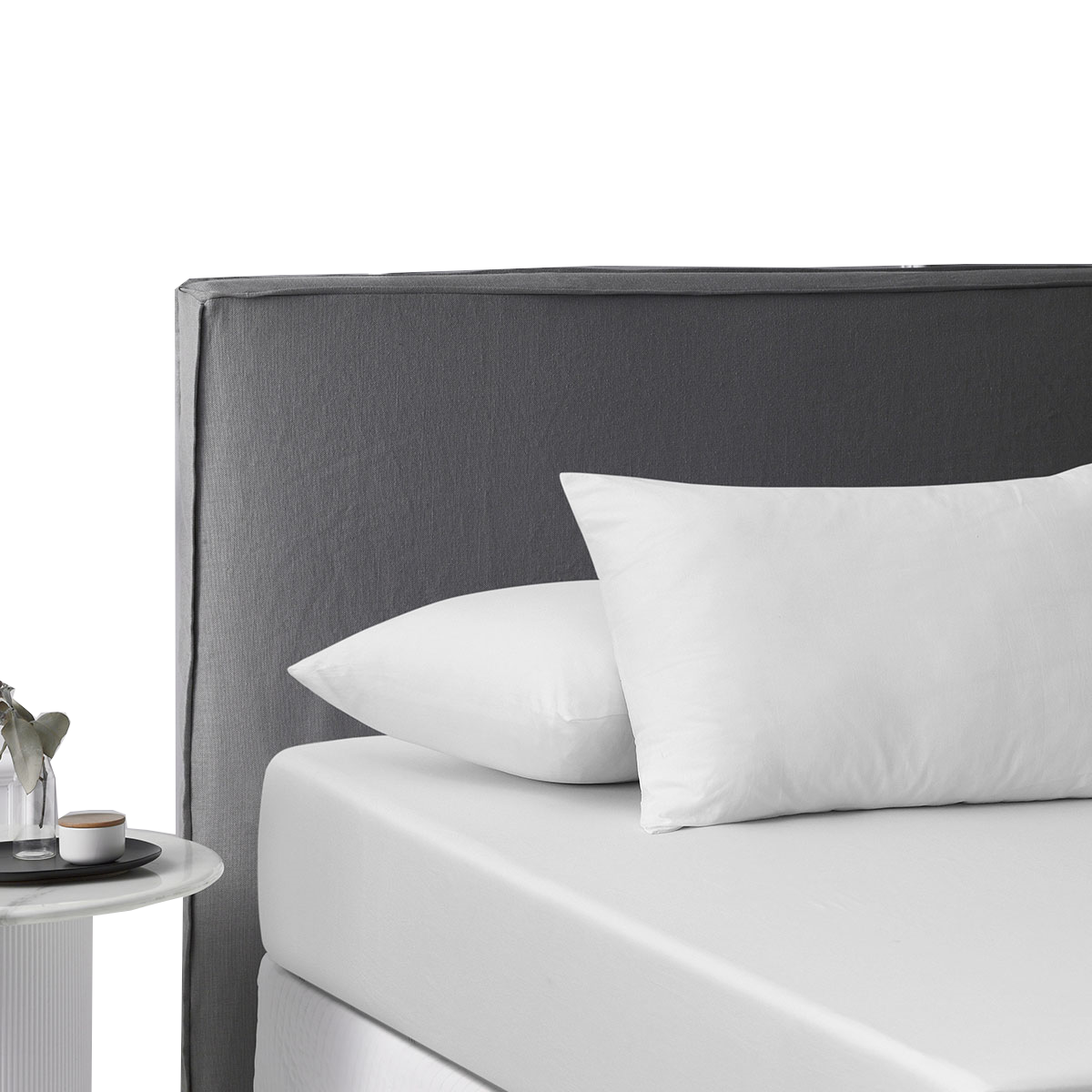 Super King Accessorize White Washed Cotton Fitted Sheet Set Sheets