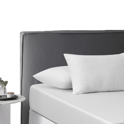 Super King Accessorize White Washed Cotton Fitted Sheet Set Sheets