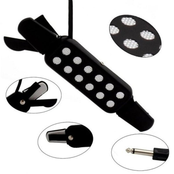 Acoustic Guitar Pickup Electric Transducer / Amplifier Black Guitar Parts