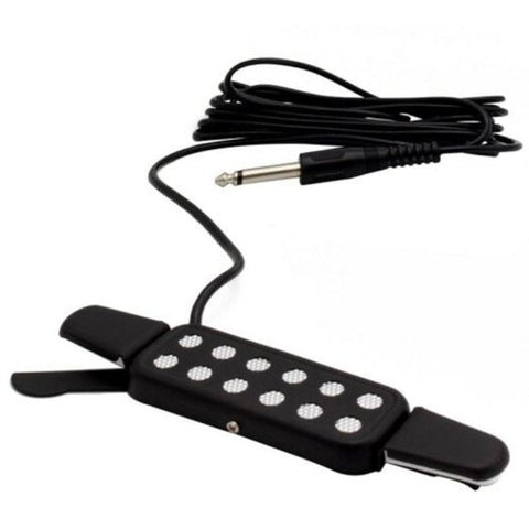 Acoustic Guitar Pickup Electric Transducer / Amplifier Black
