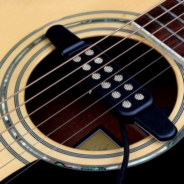 Acoustic Guitar Pickup Electric Transducer / Amplifier Black Guitar Parts